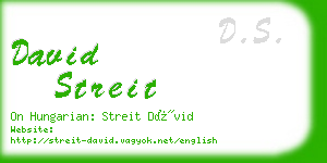 david streit business card